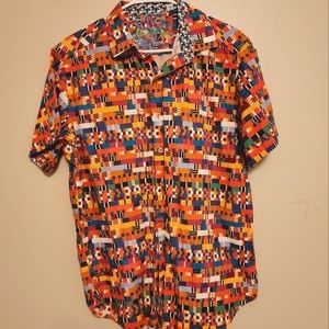 Robert Graham Contemporary Short Sleeve Button Up Shirt.